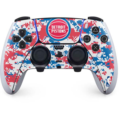 NBA Detroit Pistons Digi Camo PlayStation PS5 Skins