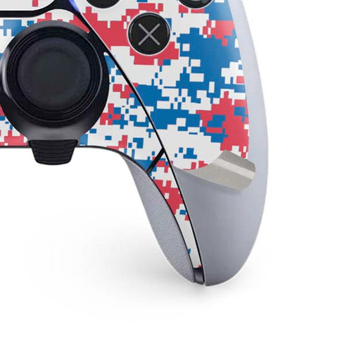 NBA Detroit Pistons Digi Camo PS5 DualSense Edge Pro Controller Skin