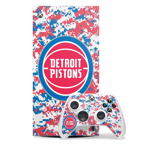 NBA Detroit Pistons Digi Camo Xbox Series X Skins