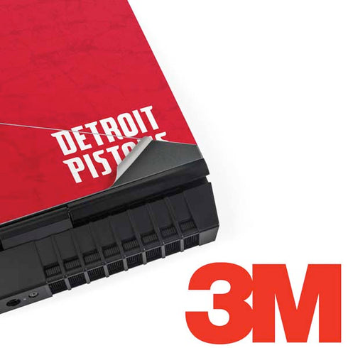 NBA Detroit Pistons Distressed Dell Alienware Skin