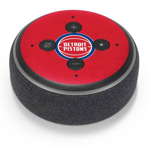 NBA Detroit Pistons Distressed Amazon Echo Dot Skin