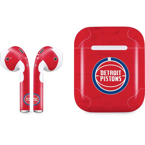 NBA Detroit Pistons Distressed Apple AirPods 2 Skin