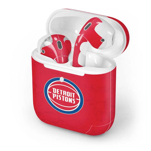 NBA Detroit Pistons Distressed Apple AirPods 2 Skin