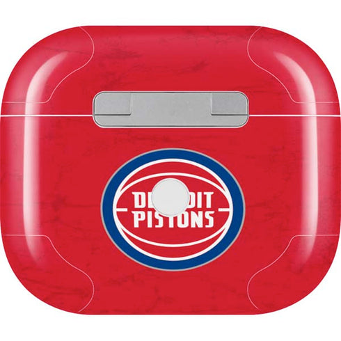 NBA Detroit Pistons Distressed Apple AirPods (3rd Gen 2021) Skin