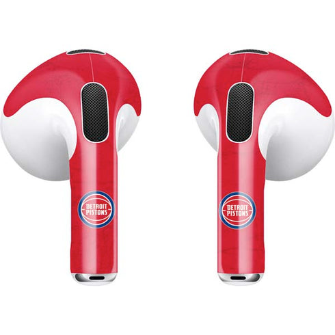 NBA Detroit Pistons Distressed Apple AirPods (3rd Gen 2021) Skin
