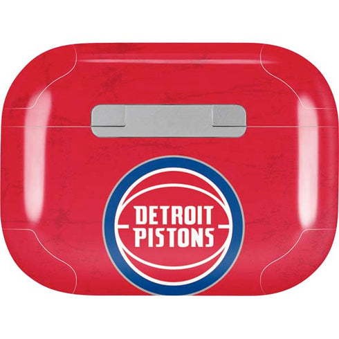 NBA Detroit Pistons Distressed AirPods Skins
