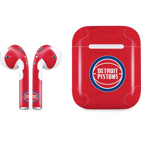 NBA Detroit Pistons Distressed Apple AirPods Skin