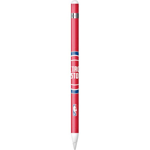 NBA Detroit Pistons Distressed Apple Pencil (1st Gen, 2017) Skin