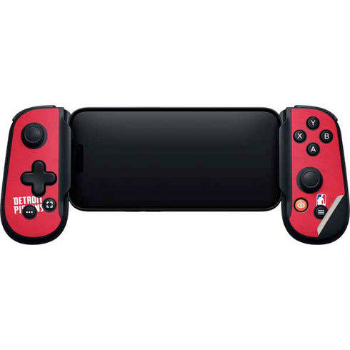 NBA Detroit Pistons Distressed Backbone One for iPhone Game Controller Skin