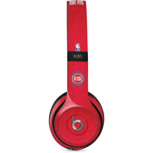 NBA Detroit Pistons Distressed Beats Solo 2 Wired Skin