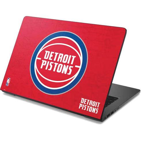 NBA Detroit Pistons Distressed Dell Chromebook Skin