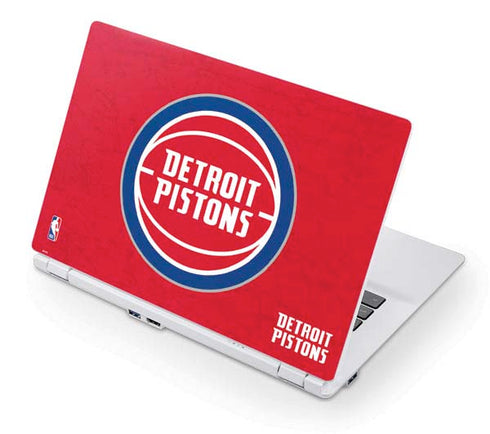 NBA Detroit Pistons Distressed Acer Chromebook Skin