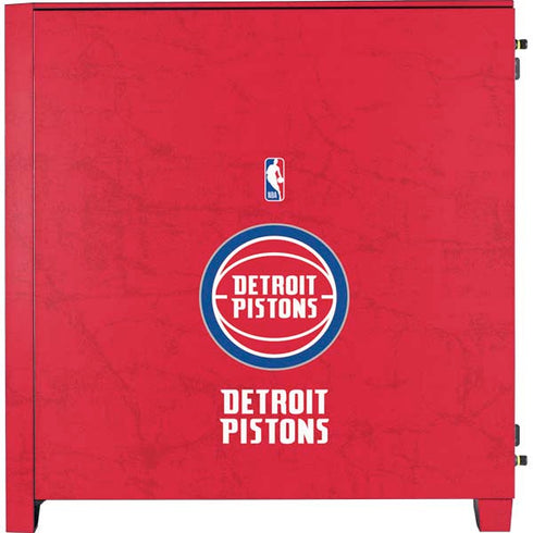 NBA Detroit Pistons Distressed Corsair 4000D Tempered Glass Mid-Tower ATX Case Skin