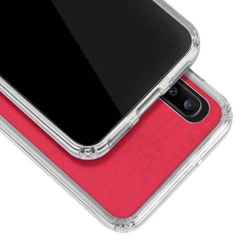 NBA Detroit Pistons Distressed Galaxy A20 Clear Case