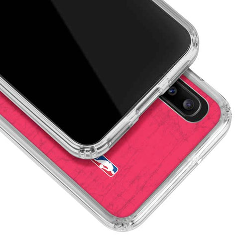 NBA Detroit Pistons Distressed Galaxy A30 Clear Case