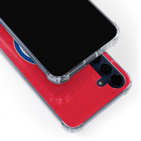 NBA Detroit Pistons Distressed Galaxy A35 5G Clear Case