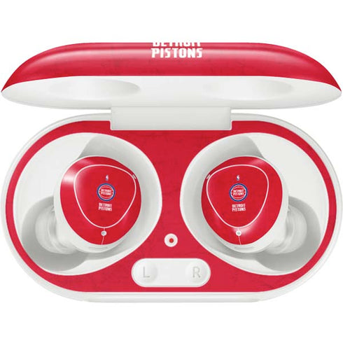 NBA Detroit Pistons Distressed Galaxy Buds Plus Skin