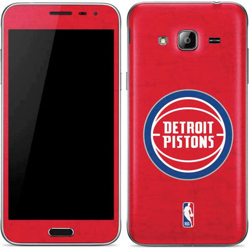 NBA Detroit Pistons Distressed Galaxy J3 Skin