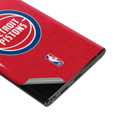 NBA Detroit Pistons Distressed Galaxy Note 10 Skin
