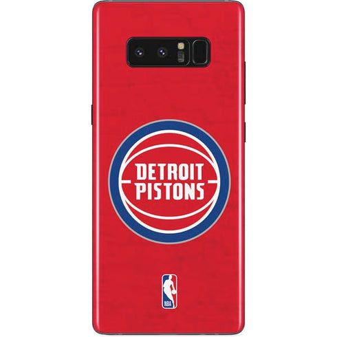 NBA Detroit Pistons Distressed Galaxy Note 8 Skin