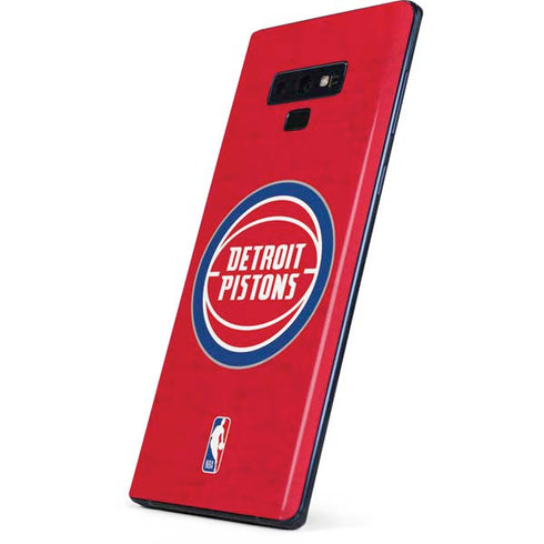 NBA Detroit Pistons Distressed Galaxy Note 9 Skin