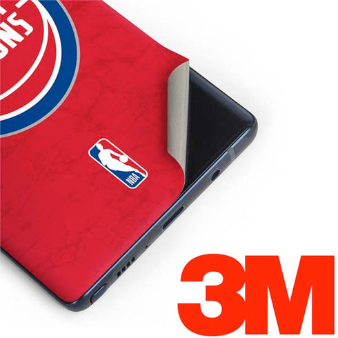 NBA Detroit Pistons Distressed Galaxy Note 9 Skin