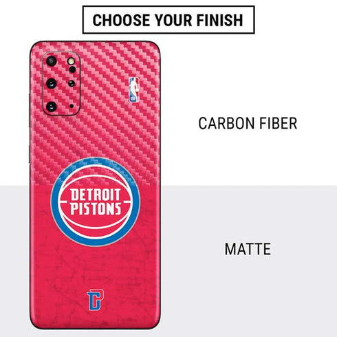 NBA Detroit Pistons Distressed Galaxy S20 Plus Skin
