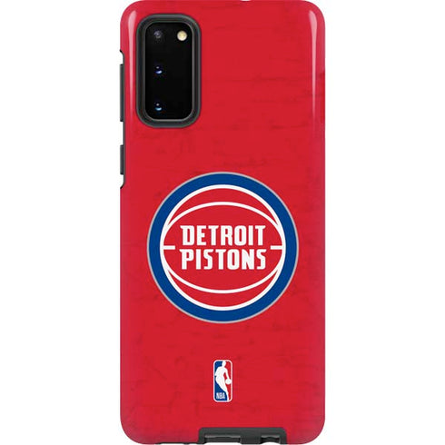 NBA Detroit Pistons Distressed Galaxy S20 Pro Case