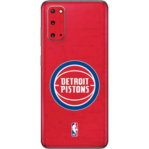 NBA Detroit Pistons Distressed Galaxy S20 Skin