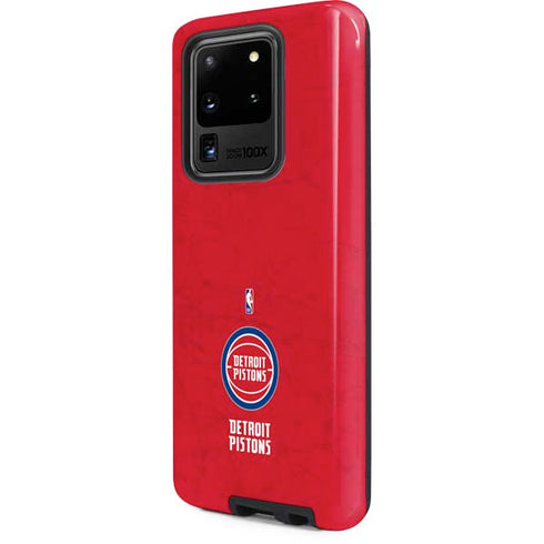 NBA Detroit Pistons Distressed Galaxy S20 Ultra 5G Pro Case