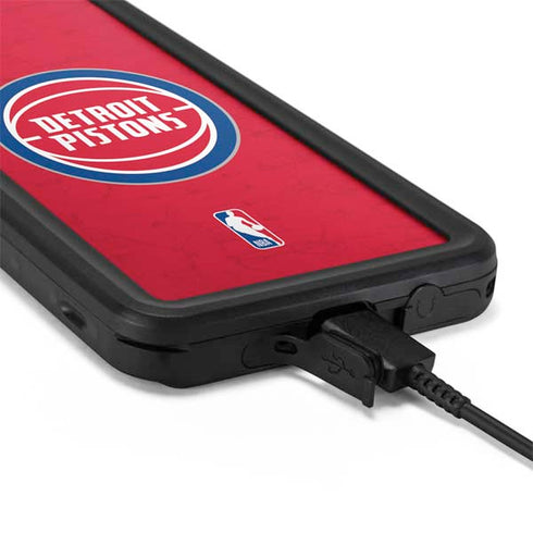 NBA Detroit Pistons Distressed Galaxy S20 Waterproof Case
