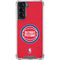 NBA Detroit Pistons Distressed Galaxy S21 5G Clear Case