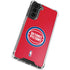 NBA Detroit Pistons Distressed Galaxy S21 FE Clear Case