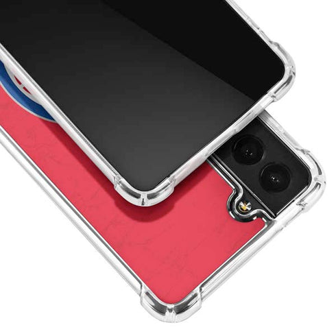 NBA Detroit Pistons Distressed Galaxy S21 FE Clear Case
