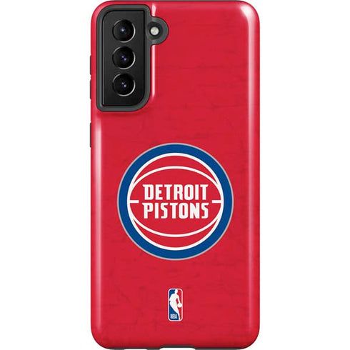 NBA Detroit Pistons Distressed Galaxy S21 Plus 5G Pro Case