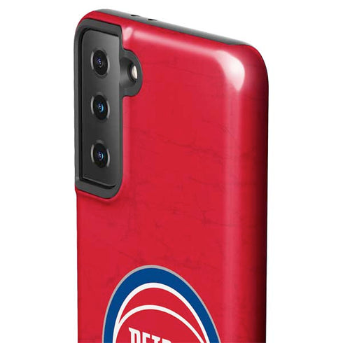 NBA Detroit Pistons Distressed Galaxy S21 Plus 5G Pro Case
