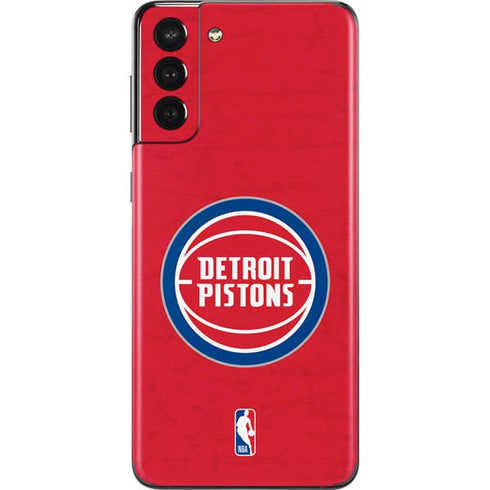 NBA Detroit Pistons Distressed Galaxy S21 Plus 5G Skin
