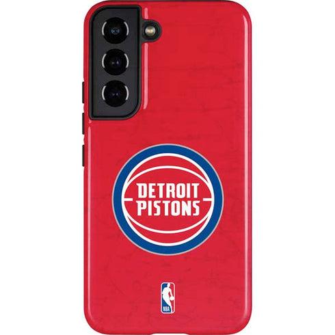 NBA Detroit Pistons Distressed Galaxy S22 Pro Case