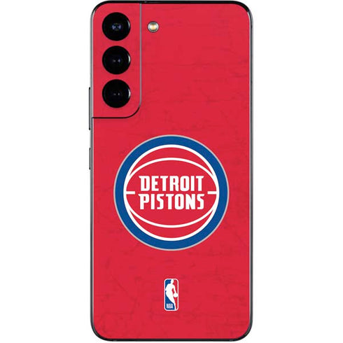 NBA Detroit Pistons Distressed Galaxy S22 Skin