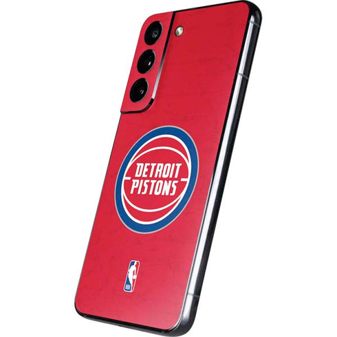 NBA Detroit Pistons Distressed Galaxy S22 Skin