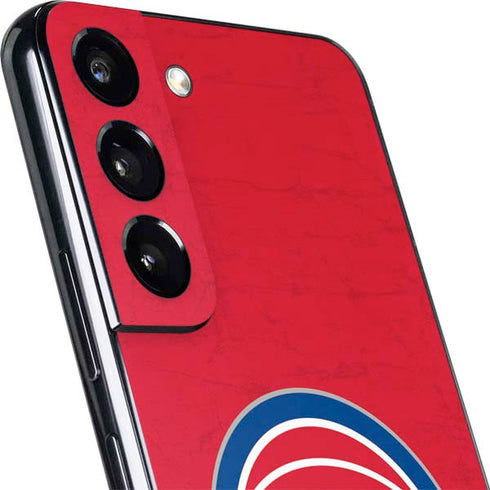 NBA Detroit Pistons Distressed Galaxy S22 Skin
