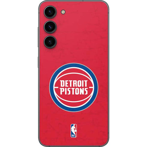 NBA Detroit Pistons Distressed Galaxy S23 FE Skin