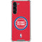 NBA Detroit Pistons Distressed Galaxy S23 Plus Clear Case