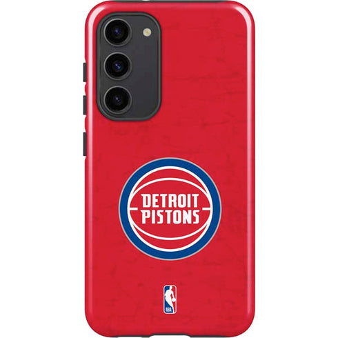 NBA Detroit Pistons Distressed Galaxy S23 Plus Pro Case