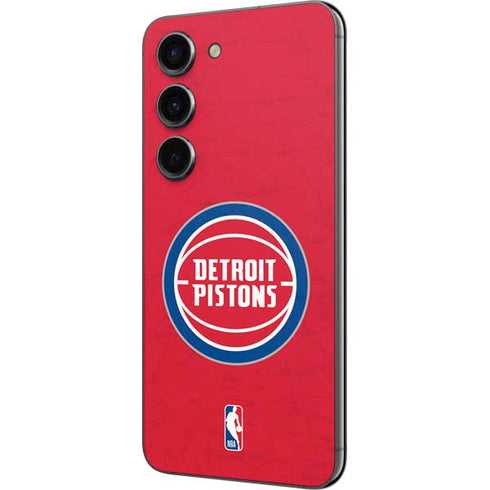 NBA Detroit Pistons Distressed Galaxy S23 Skin