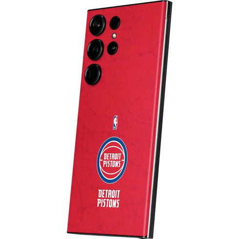 NBA Detroit Pistons Distressed Galaxy S23 Ultra Skin