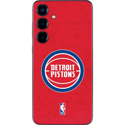 NBA Detroit Pistons Distressed Galaxy S24 Plus Skin