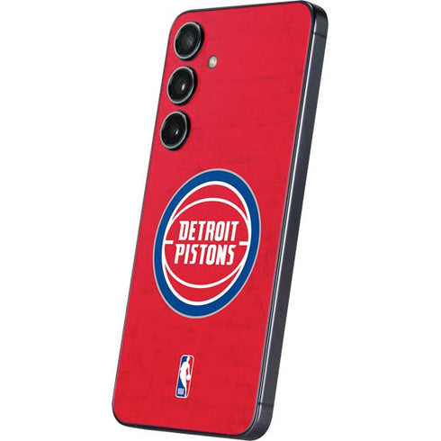 NBA Detroit Pistons Distressed Galaxy S24 Plus Skin