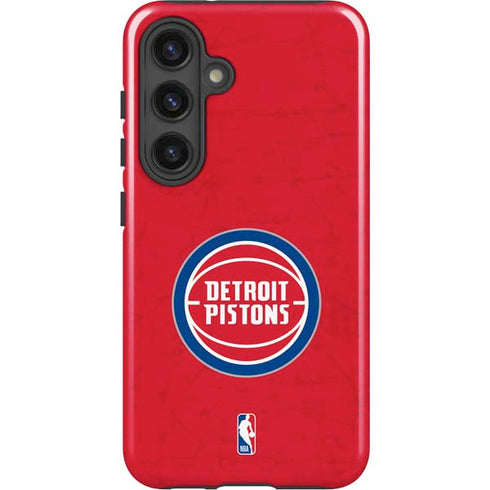 NBA Detroit Pistons Distressed Galaxy S25 Impact Case