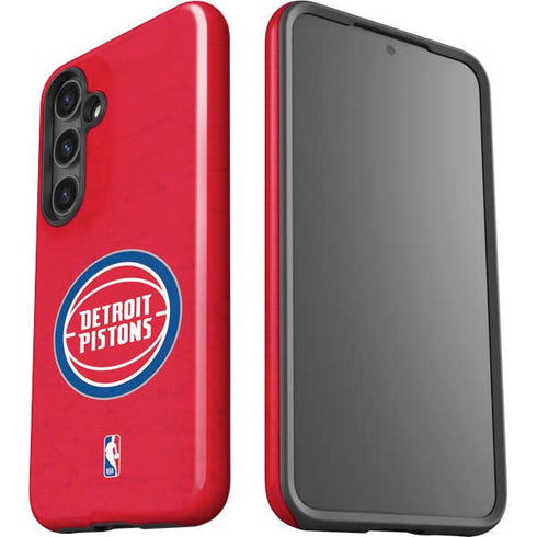 NBA Detroit Pistons Distressed Galaxy S25 Impact Case
